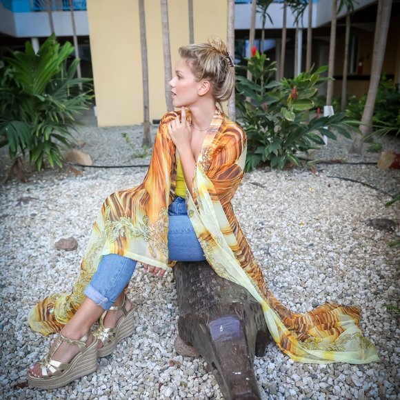 Yellow Two Piece Swim/Bodysuit Set - Picture 5 of 6